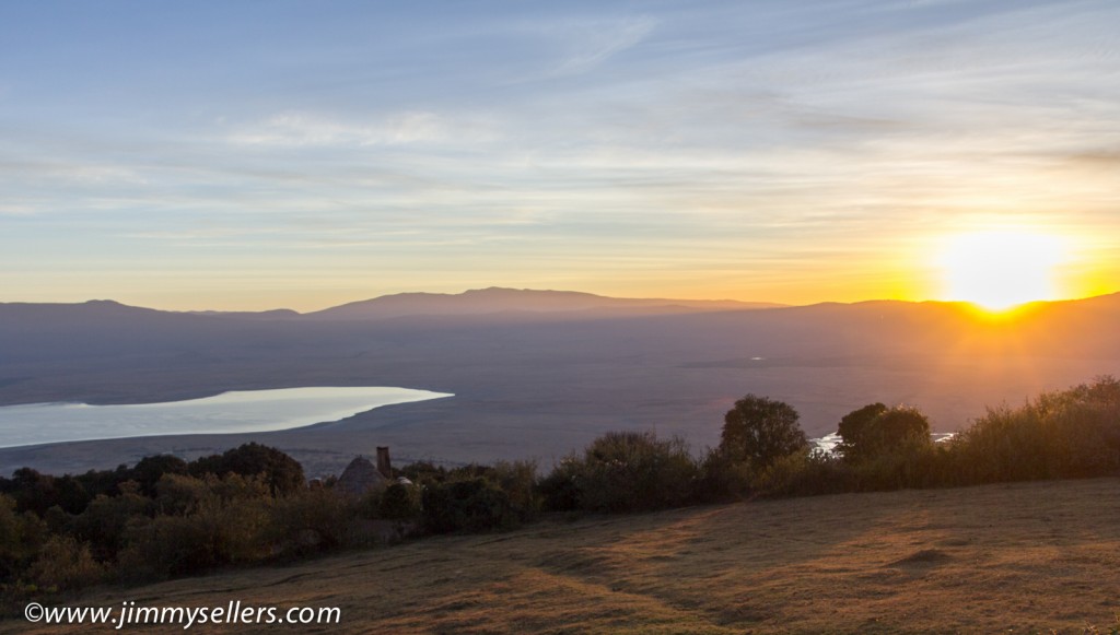 View at sunrise